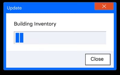 Loading spinner dialog