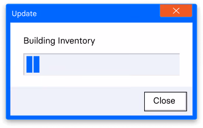 Loading spinner dialog